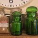 70's glass jar
