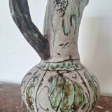 Jerome Massier Vallauris vintage vase, antique ceramic pitcher
