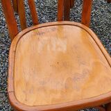 Set of 6 old bistro chairs
