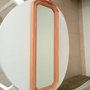 Miroir vintage octogonale avec fronton