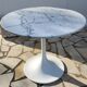 Tulip table Carrara marble 1970