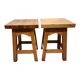 Dutch pine wood Stools, 1990s, Vintage