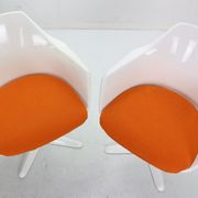 Maurice Burke set of 4 armchairs model No. 116 for Arkana, Space Age 1960's