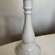 Neoclassical baluster candlestick in white porcelain 1960