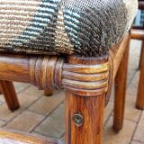 Set of six bamboo chairs from the 70s