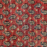 Traditional Persian Runner Rug Handwoven Oriental Blue Wool Persian Carpet 100x307cm