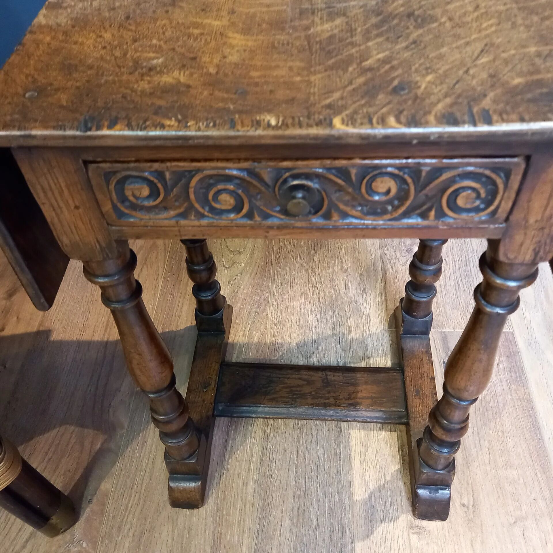 Tabouret à rabats du XVIIIe siècle