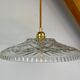 Suspension abat-jour vintage en verre