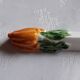 A set of 10 porcelain knife holders decorated "vegetables"