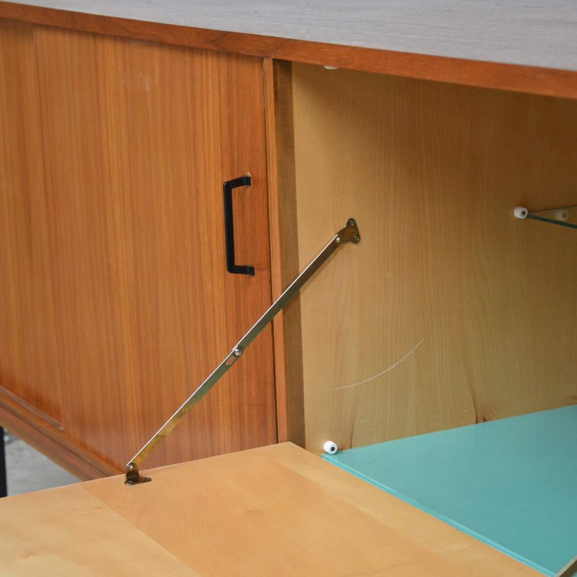 Sideboard 180cm with sliding doors, 1960