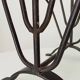 Brutalist wrought iron magazine rack from the 1960s.
