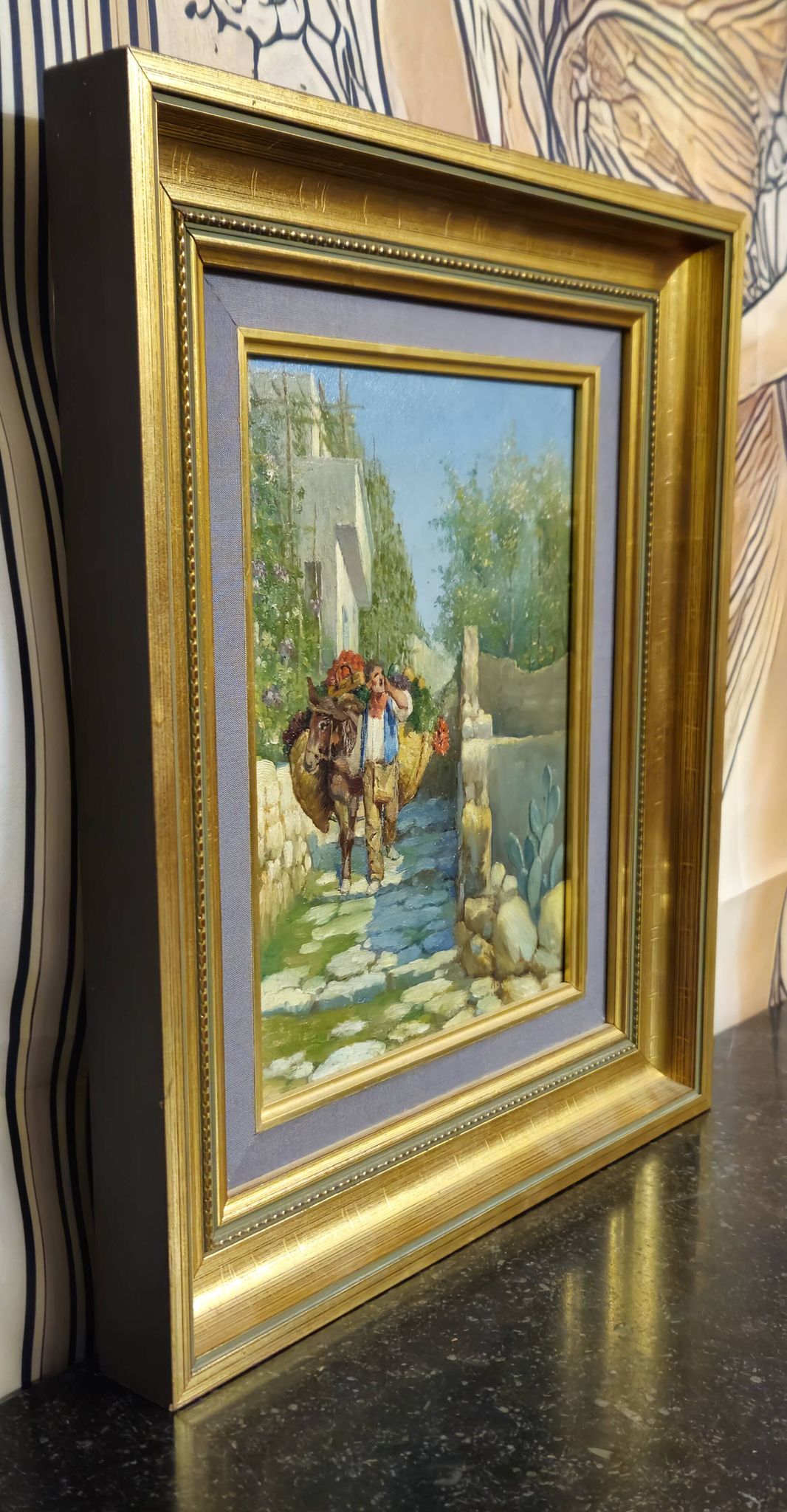 A. Di Carlo – Mediterranean Animated Scene – Oil on Panel