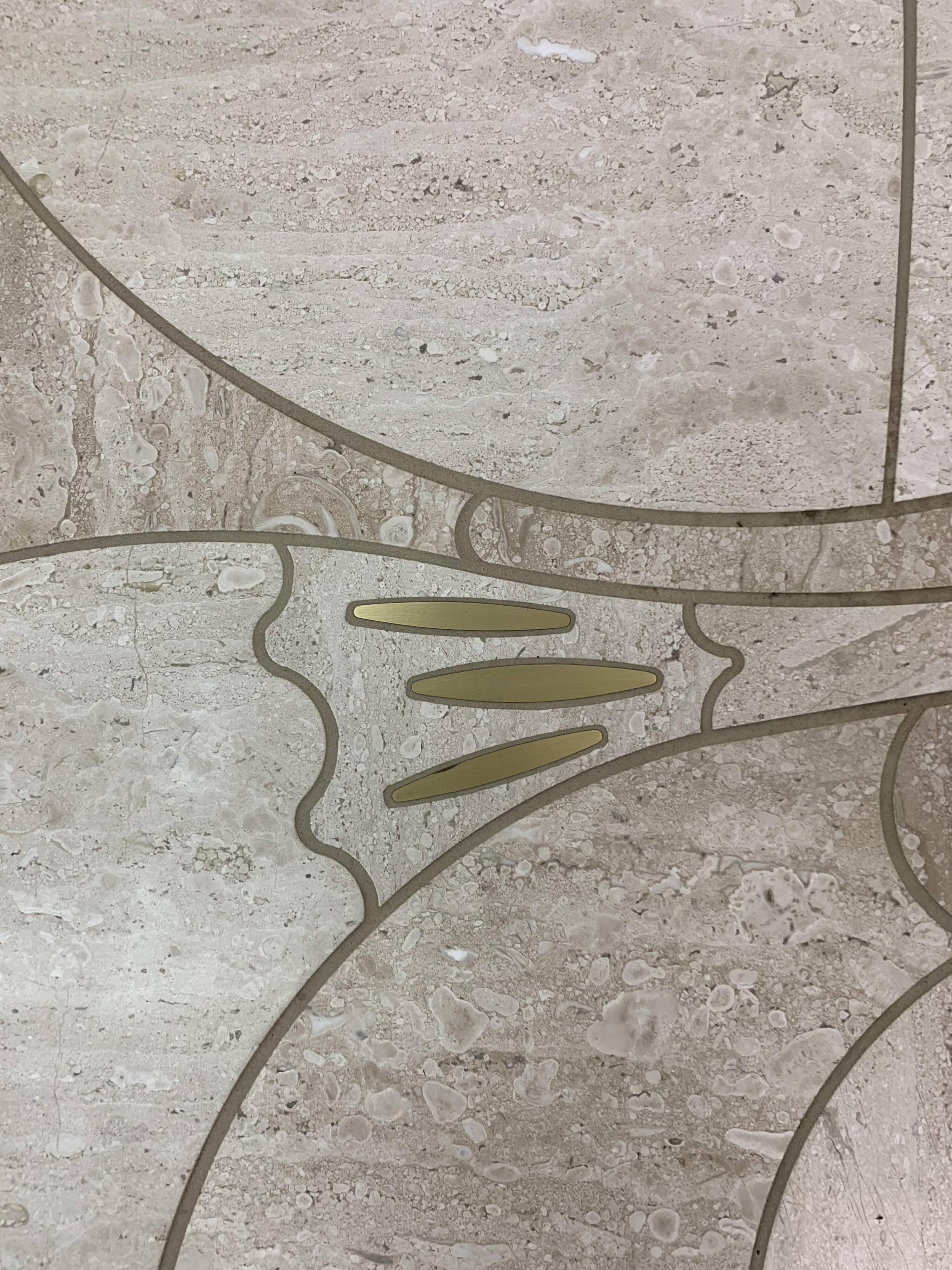 Mid-century design travertine coffee table, 1970’s