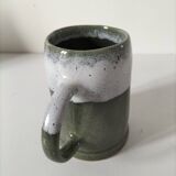 Glazed earthenware mug
