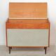 Czech blue blanket storage chest 1970