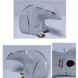 Art Deco polar bear Limoges porcelain