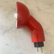 Vintage Danska Red Robot Wall Lamp, Space Age DL Lampen, 1970s Denmark