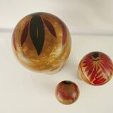 Set of 3 large japanese kokeshi