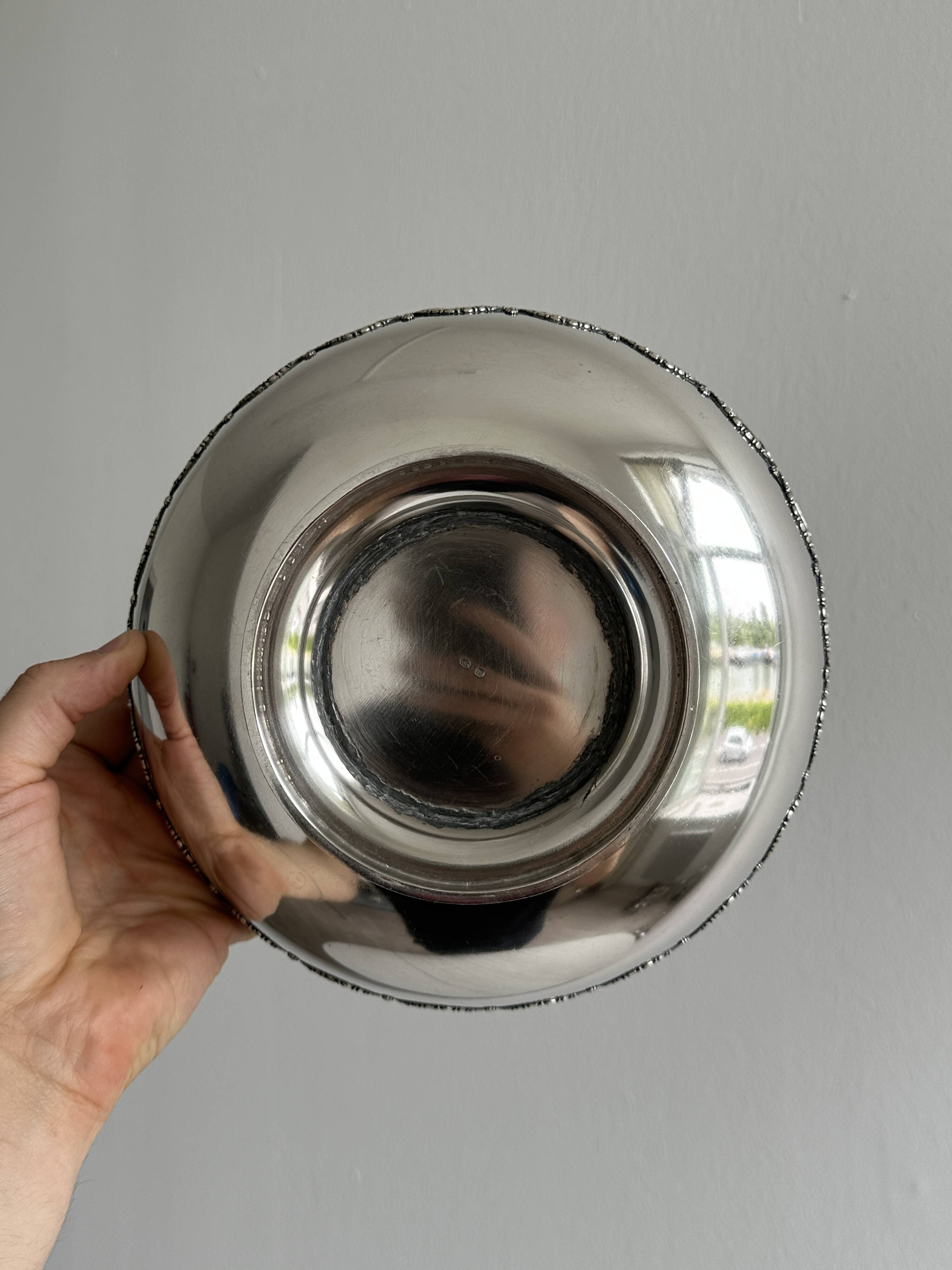 Silver-plated metal cup