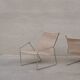 Pair of Mid-Century Danish Steel Armchairs by Henning Flok