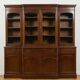 Monumental "Breakfront" Library in Mahogany – Victorian Style 19th Century