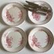 Set of 12 dinner plates of Sarreguemines land of iron décor Vega early 20th