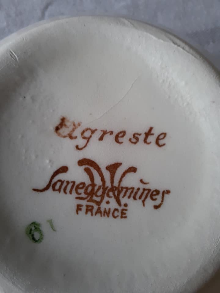 Déjeuner faïence de Sarreguemines Agreste