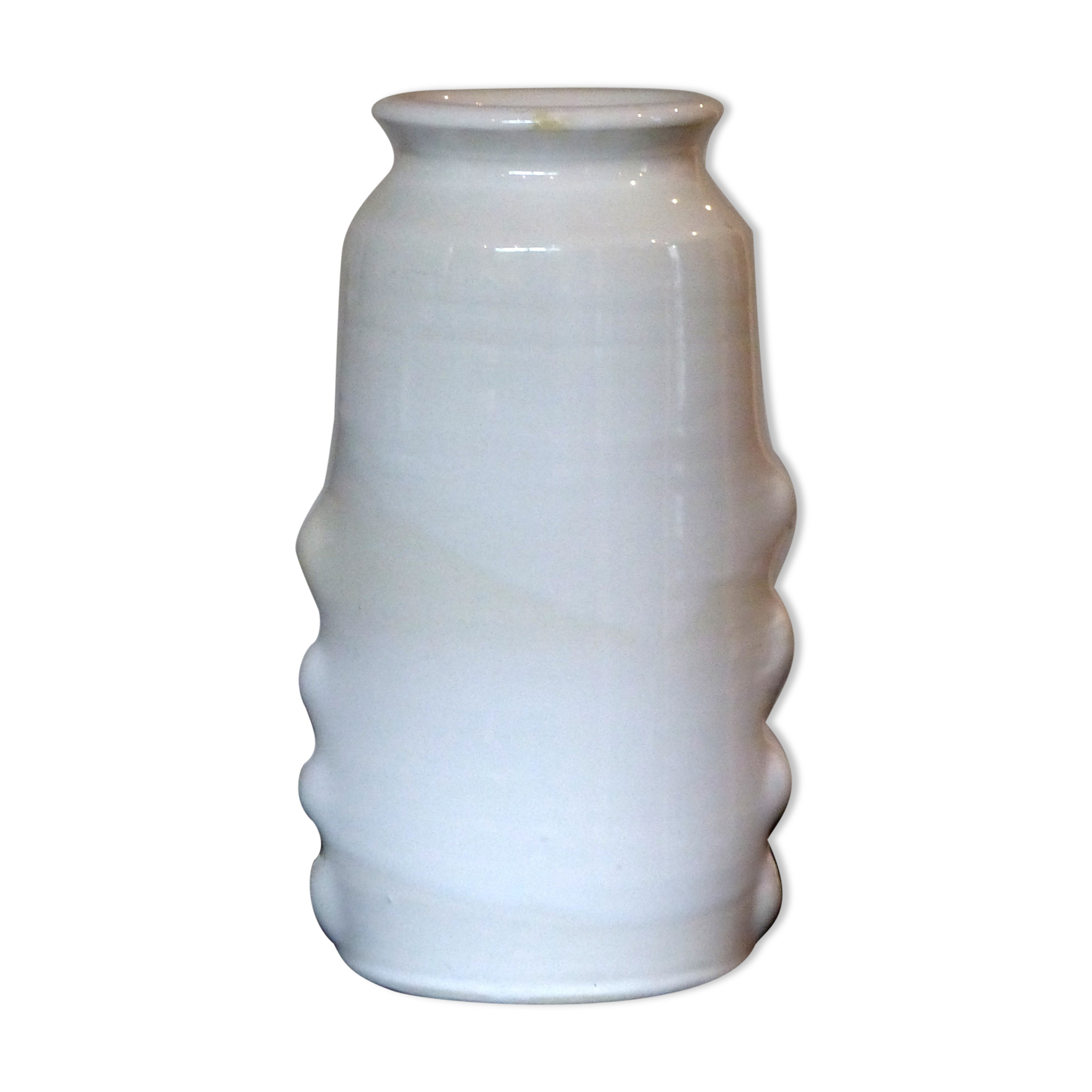 White ceramic vase