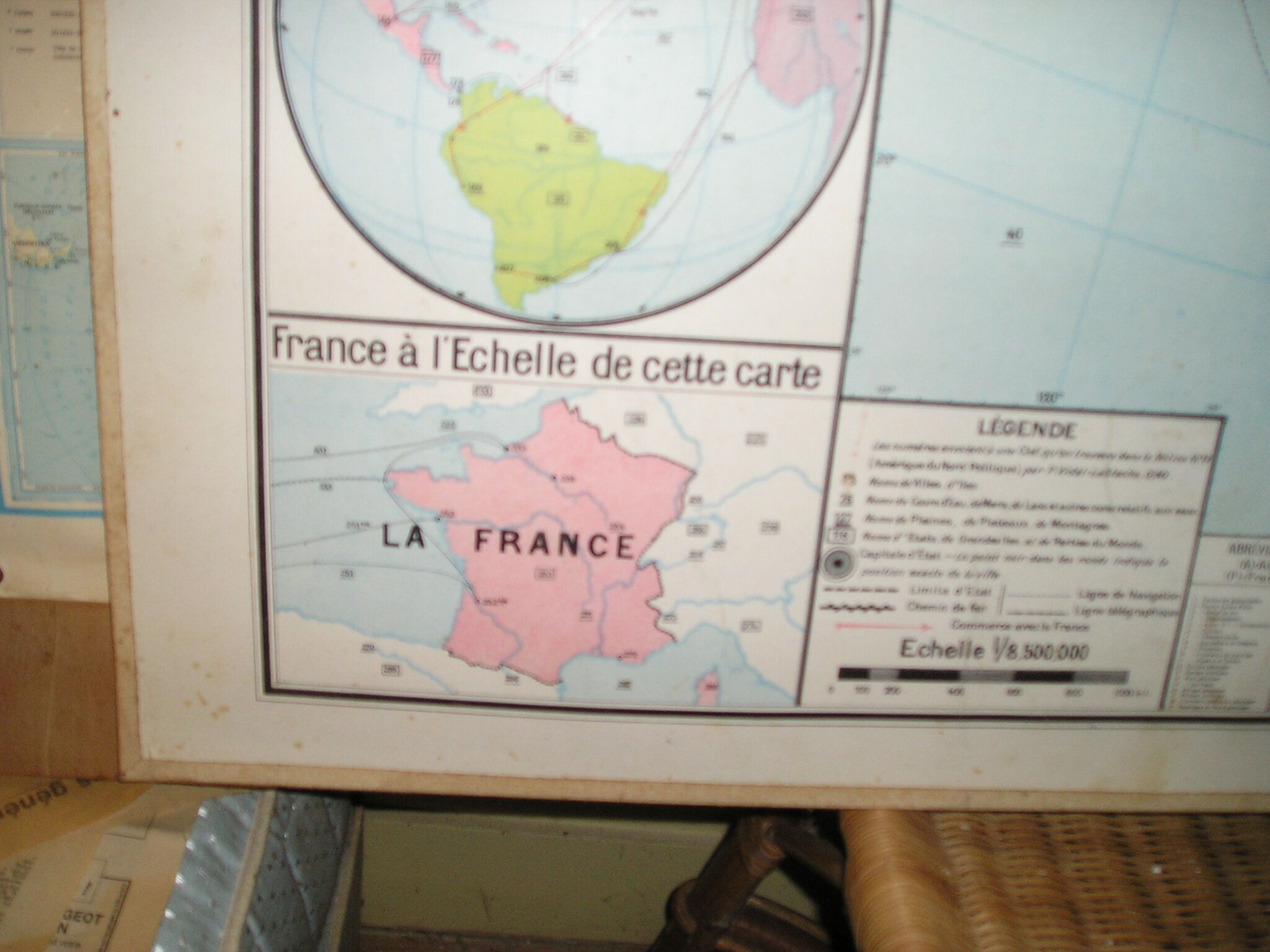 School map Vidal-Lablache n ° 19 'North America policy' at Armand Colin