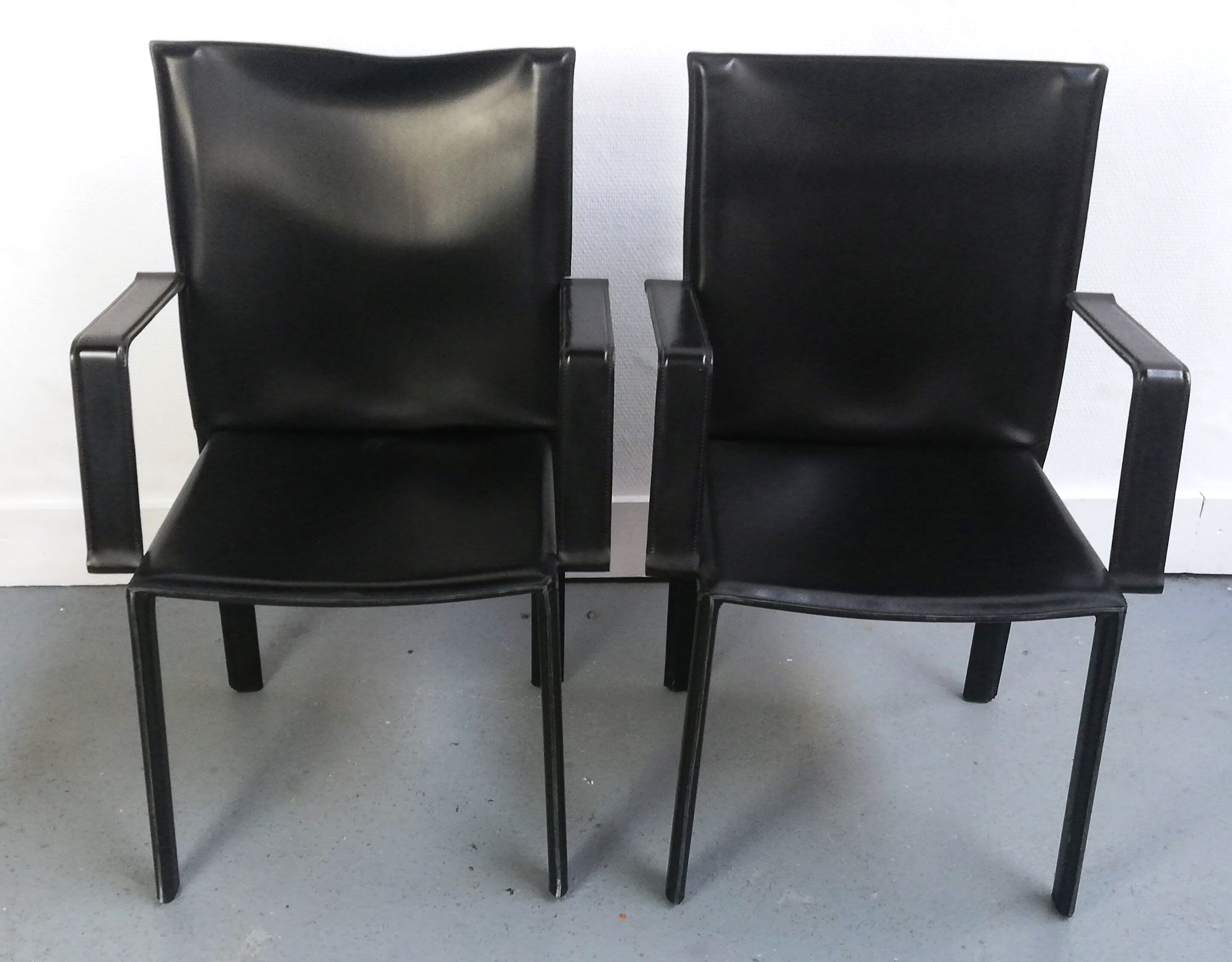 Leather chair Enrico Pellizzoni