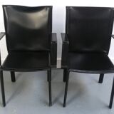 Chaise cuir Enrico Pellizzoni
