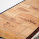 Coffee table roger Capron ceramic and wood herbariums, signed table, 60s