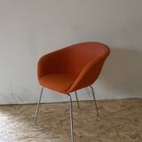 Arper Duna orange armchair