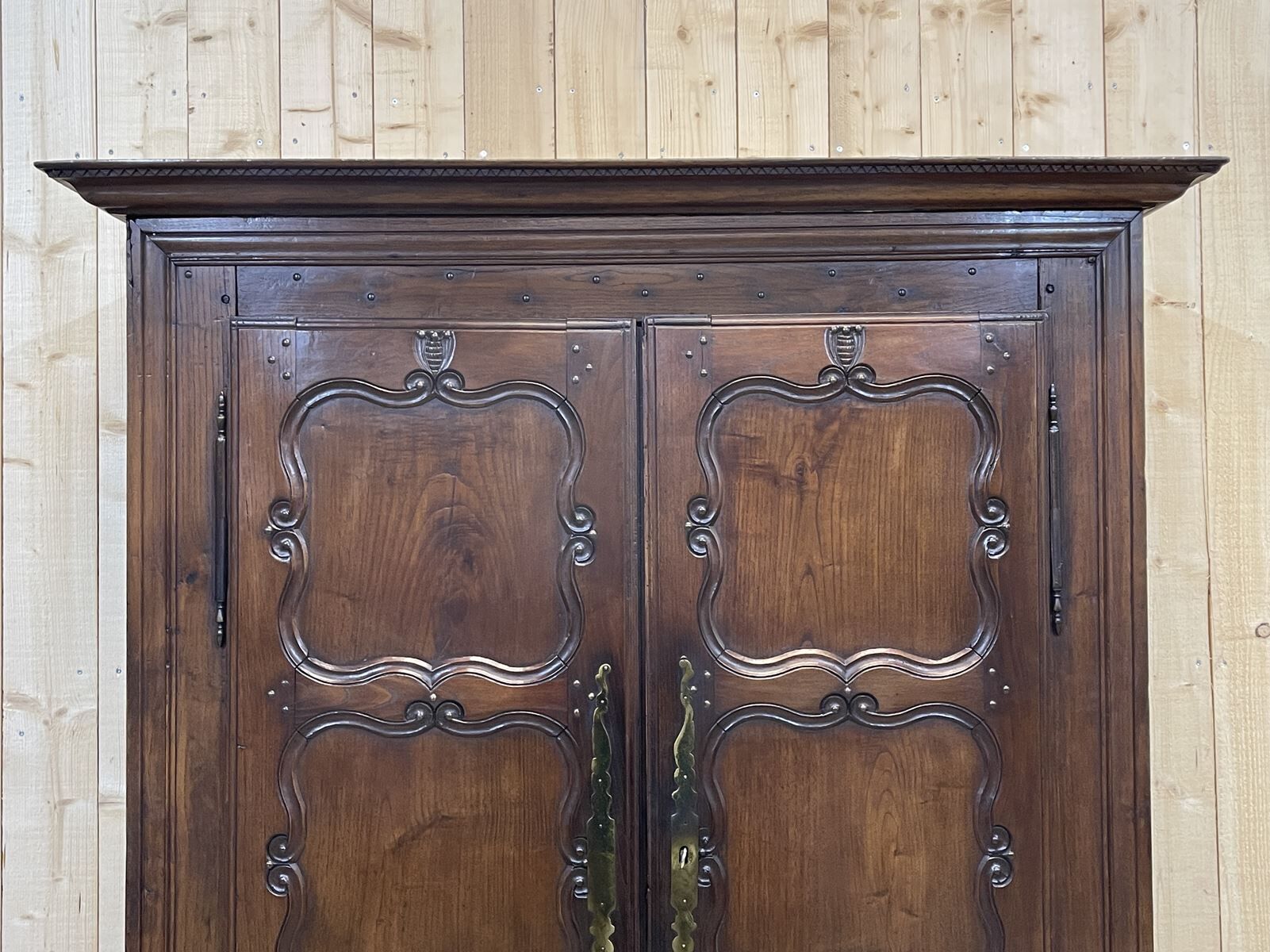 Small Breton wardrobe nineteenth in chestnut