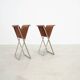 Pair of folding stools by Michael Christensen