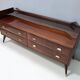 High-Quality Walnut Chest of Drawers with a Thick Glass Top, Italy