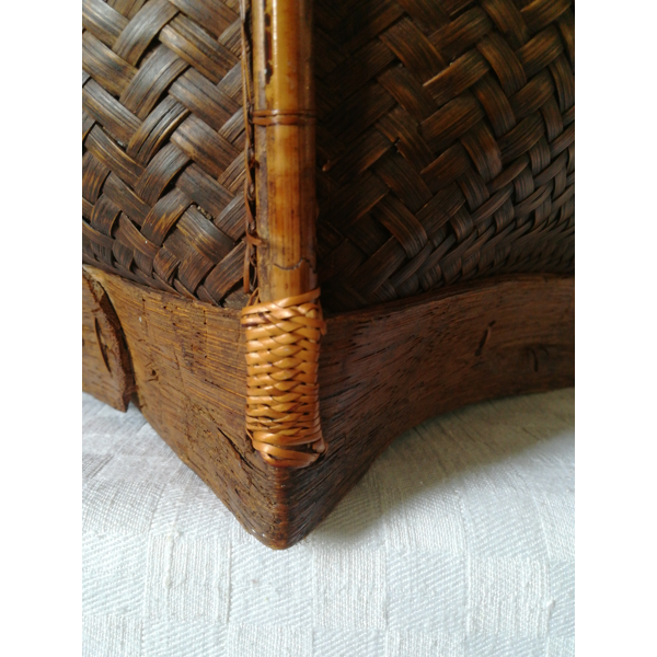 Panier ancien japonais en bambou et vannerie tress e Selency Panier ancien japonais en bambou et vannerie tress e Selency