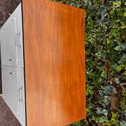 Buffet blanc vintage 2 portes et 2 tiroirs