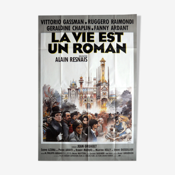 Original cinema poster "Life is a novel" Alain Resnais, Bilal