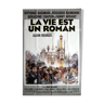 Affiche cinéma originale "la vie est un roman" Alain Resnais, Bilal