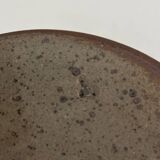 Glazed pottery water butter dish