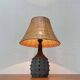 Mid-century modern studio pottery table lamp by Jette Hellerøe, 1960s.