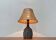 Mid-century modern studio pottery table lamp by Jette Hellerøe, 1960s.