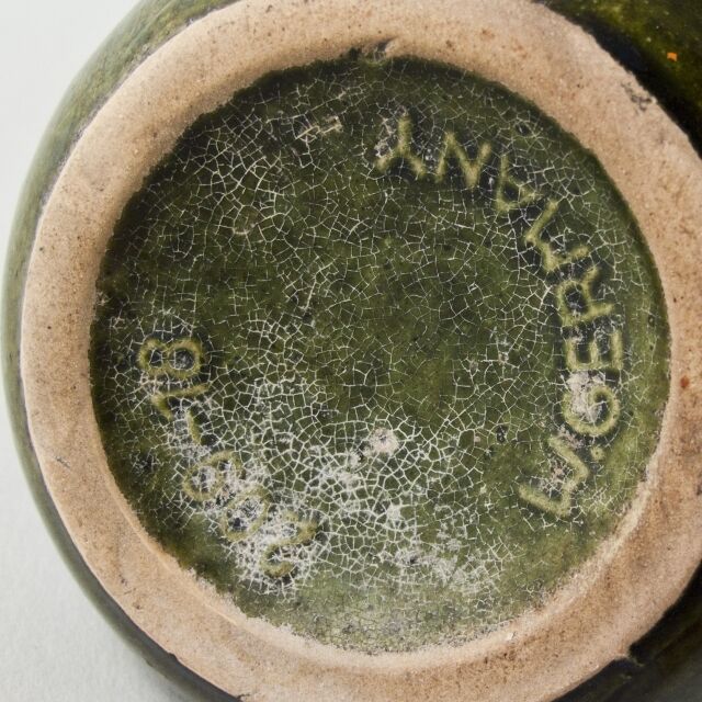 Green vase ceramic W.Germany N ° 204-18