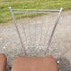 4 chaises vintage chrome et skai marron clair