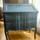 Secrétaire classique bleu Louis XV