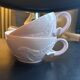 Two pink haviland porcelain teacups