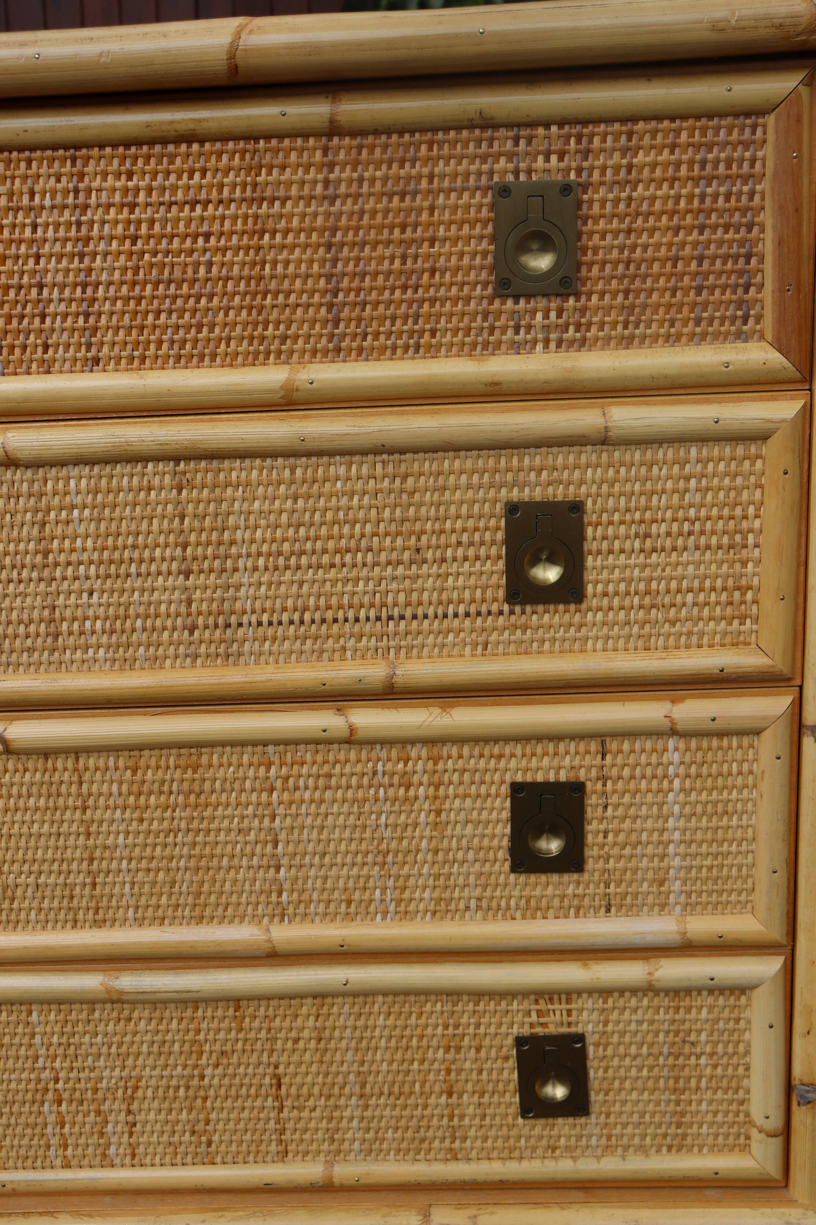 Dal vera rattan chest of drawers