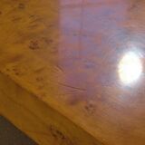 Table basse en loupe d'orme
