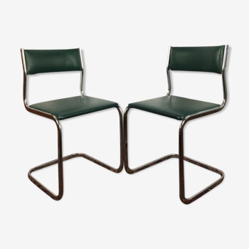 Pair of vintage cantilever chairs